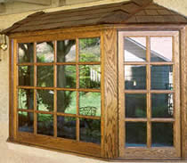 Fantastic Wood Bay Window by Art Glass from Deluxe Windows, Inc.